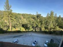 The Sierra Nevada foothills from the hotel room